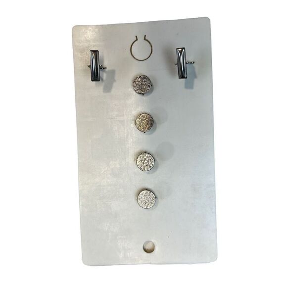 Men's Wearhouse Mens Magnetic Clip-On Non-Pierced Earrings Lot of 2 Jewelry VTG - Picture 5 of 5